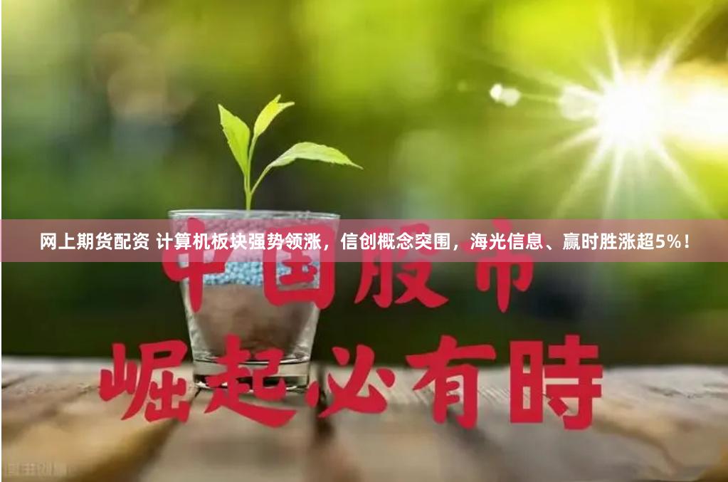 网上期货配资 计算机板块强势领涨，信创概念突围，海光信息、赢时胜涨超5%！